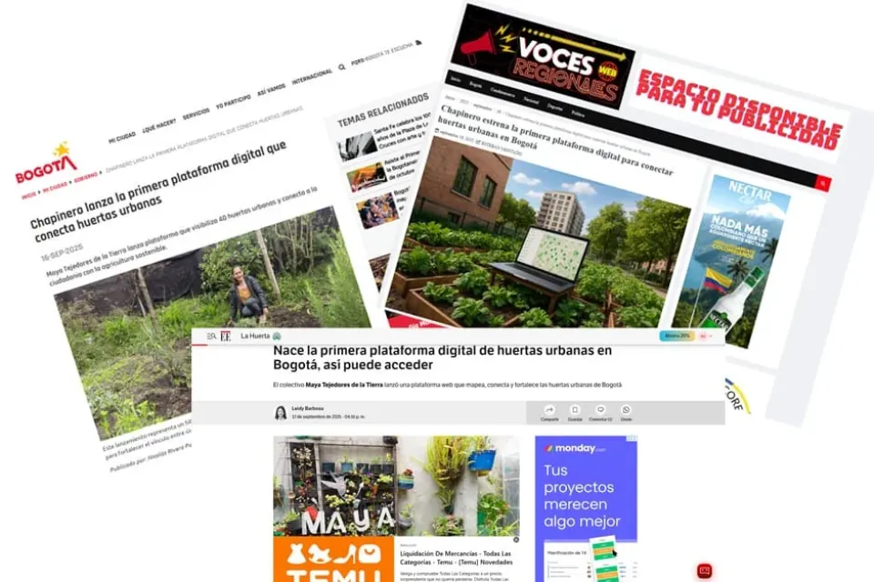 Cobertura en medios del lanzamiento de la página web